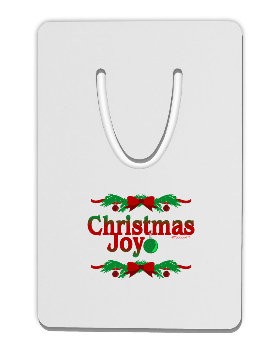 Christmas Joy Color Aluminum Paper Clip Bookmark-Bookmark-TooLoud-White-Davson Sales