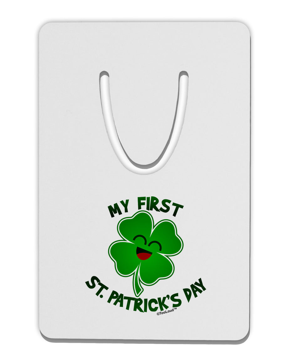 My First St. Patrick's Day Aluminum Paper Clip Bookmark-Bookmark-TooLoud-White-Davson Sales