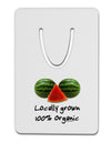 Locally Grown Organic Melons Aluminum Paper Clip Bookmark-Bookmark-TooLoud-White-Davson Sales