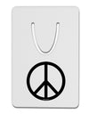 Peace Sign Symbol Aluminum Paper Clip Bookmark-Bookmark-TooLoud-White-Davson Sales