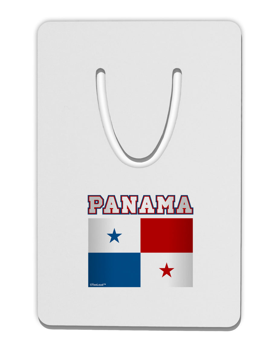 Panama Flag Aluminum Paper Clip Bookmark-Bookmark-TooLoud-White-Davson Sales