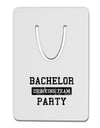 Bachelor Party Drinking Team - Distressed Aluminum Paper Clip Bookmark-Bookmark-TooLoud-White-Davson Sales