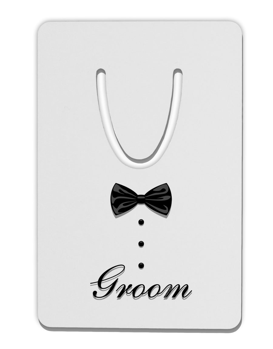 Tuxedo - Groom Aluminum Paper Clip Bookmark-Bookmark-TooLoud-White-Davson Sales