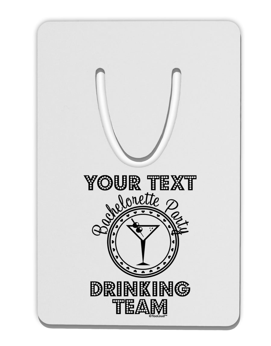 Personalized -Name- Bachelorette Party Drinking Team Aluminum Paper Clip Bookmark-Bookmark-TooLoud-White-Davson Sales