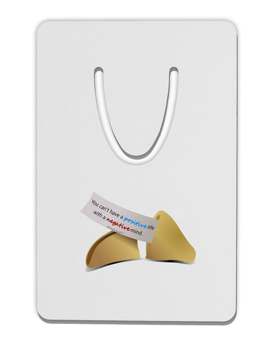 Positive Life - Fortune Cookie Aluminum Paper Clip Bookmark-Bookmark-TooLoud-White-Davson Sales