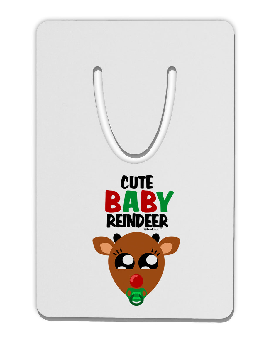 Cute Baby Reindeer Matching Deer Aluminum Paper Clip Bookmark-Bookmark-TooLoud-White-Davson Sales