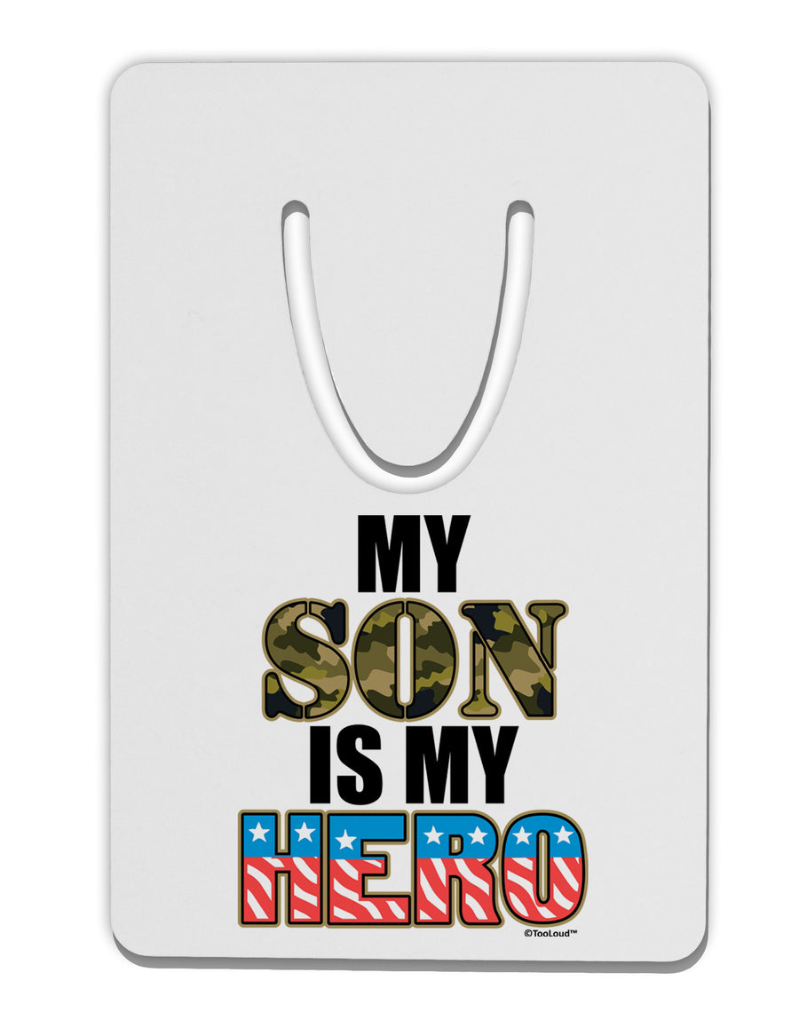 My Son is My Hero - Armed Forces Aluminum Paper Clip Bookmark by TooLoud-Bookmark-TooLoud-White-Davson Sales