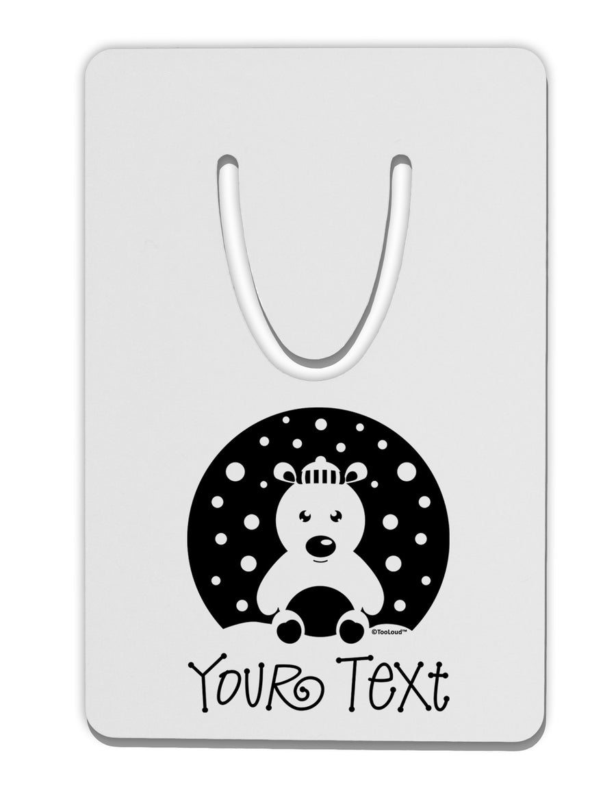 Personalized Matching Polar Bear Family Design - Your Text Aluminum Paper Clip Bookmark-Bookmark-TooLoud-White-Davson Sales