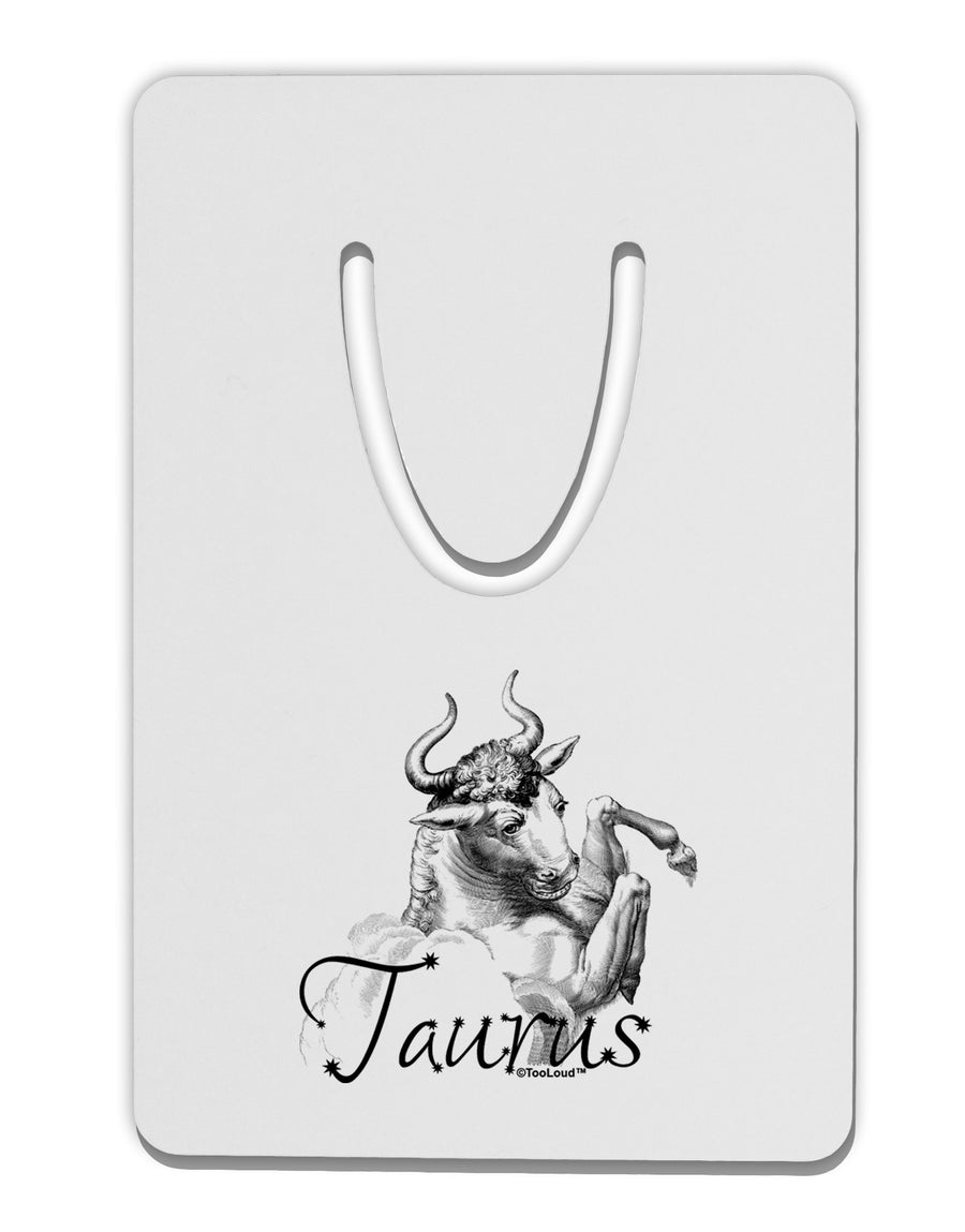 Taurus Illustration Aluminum Paper Clip Bookmark-Bookmark-TooLoud-White-Davson Sales