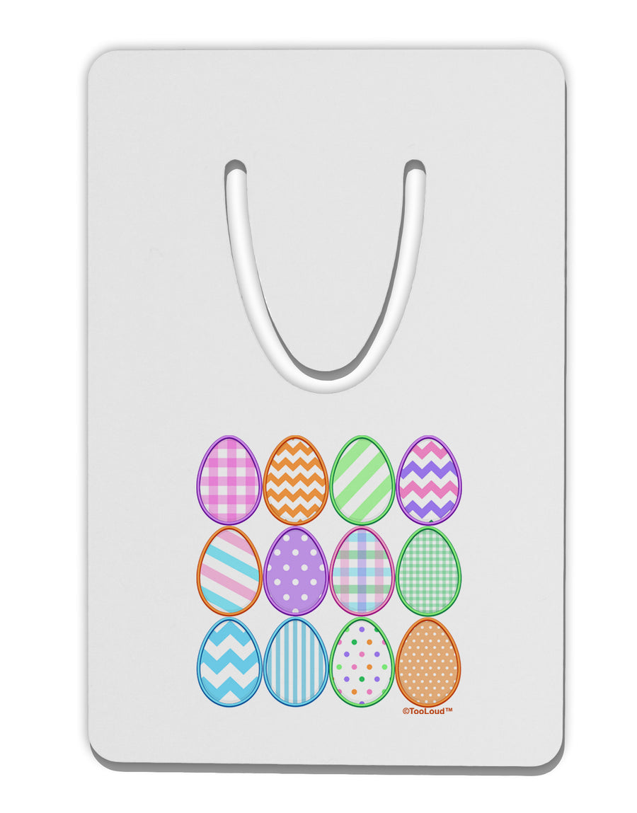 Cute Faux Applique Easter Eggs Aluminum Paper Clip Bookmark-Bookmark-TooLoud-White-Davson Sales