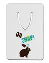 Oh Snap Chocolate Easter Bunny Aluminum Paper Clip Bookmark-Bookmark-TooLoud-White-Davson Sales