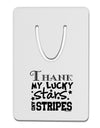 Thank My Lucky Stars and Stripes Aluminum Paper Clip Bookmark by TooLoud-Bookmark-TooLoud-White-Davson Sales