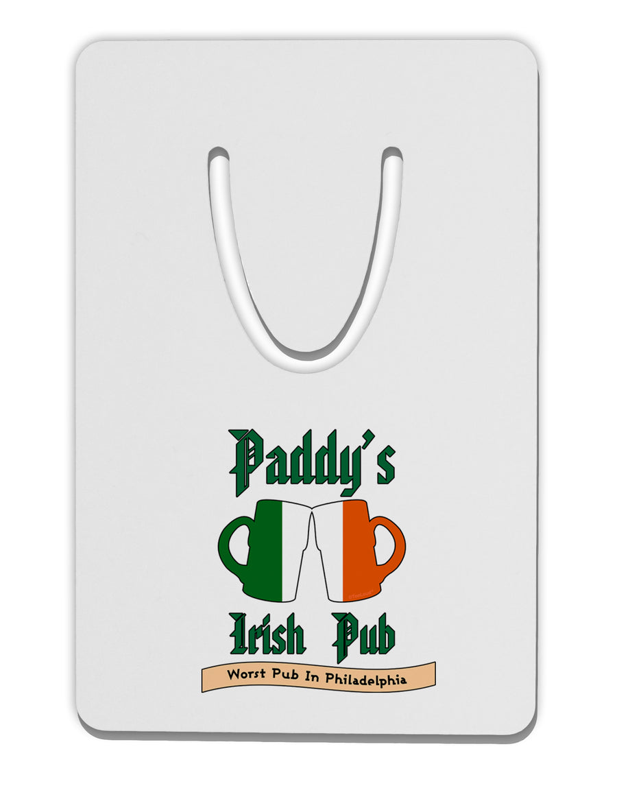 Paddy's Irish Pub Aluminum Paper Clip Bookmark by TooLoud-Bookmarks-TooLoud-White-Davson Sales