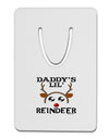 Daddy's Lil Reindeer Boy Aluminum Paper Clip Bookmark-Bookmark-TooLoud-White-Davson Sales