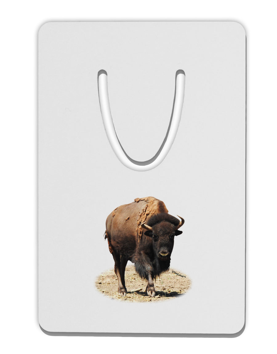 Strong Bison Cutout Aluminum Paper Clip Bookmark-Bookmark-TooLoud-White-Davson Sales