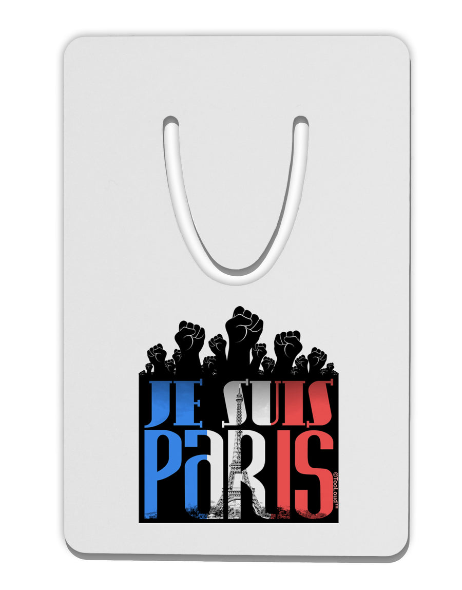 Je Suis Paris - Strong Aluminum Paper Clip Bookmark by TooLoud-TooLoud-White-Davson Sales