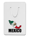 Mexico Outline - Mexican Flag - Mexico Text Aluminum Paper Clip Bookmark by TooLoud-Bookmark-TooLoud-White-Davson Sales