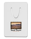 Colorado Sand Dunes Text Aluminum Paper Clip Bookmark-Bookmark-TooLoud-White-Davson Sales