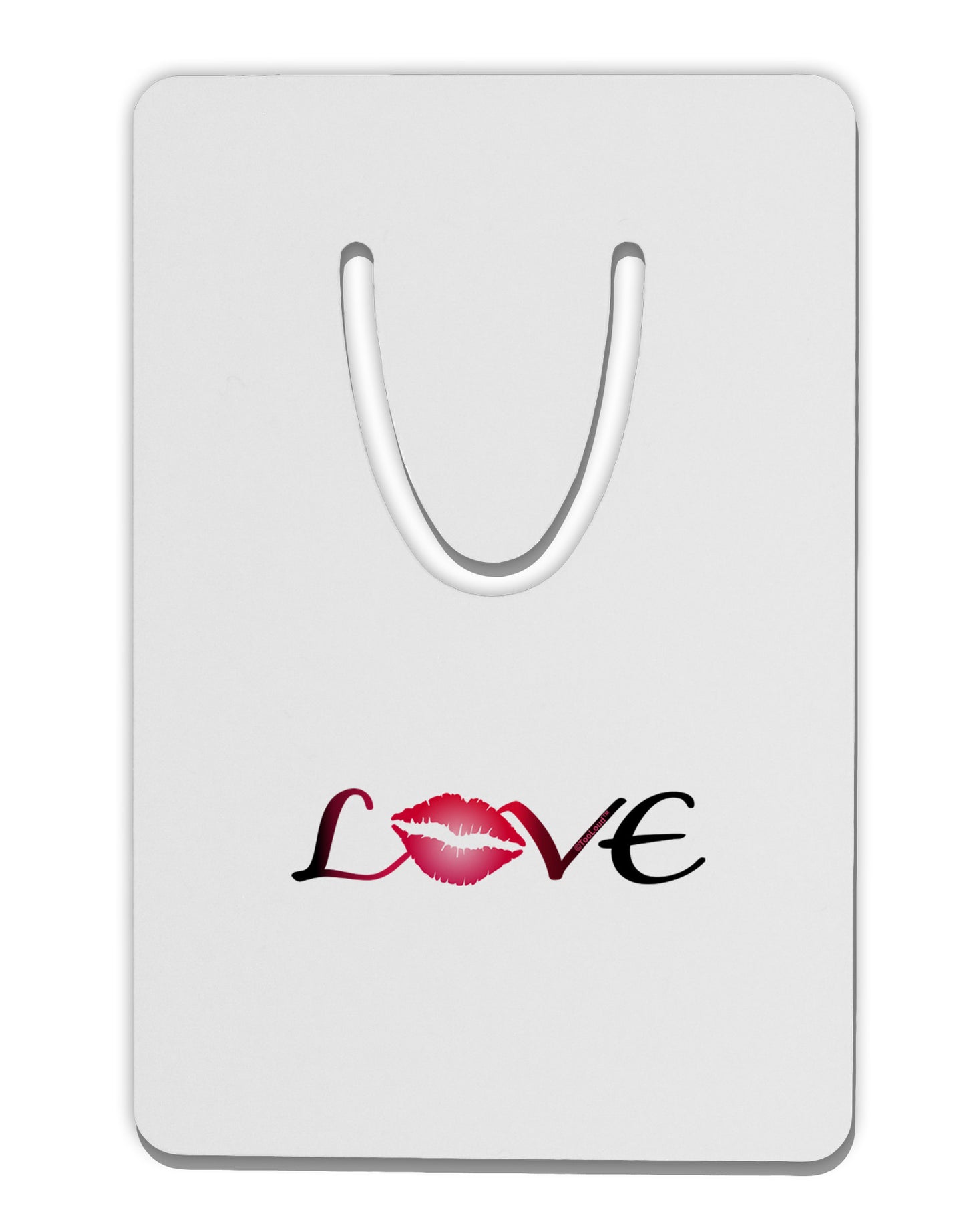 Love Kiss Aluminum Paper Clip Bookmark-Bookmark-TooLoud-White-Davson Sales