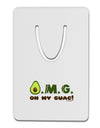 OMG - Oh My Guac - Guacamole Design Aluminum Paper Clip Bookmark by TooLoud-Bookmark-TooLoud-White-Davson Sales