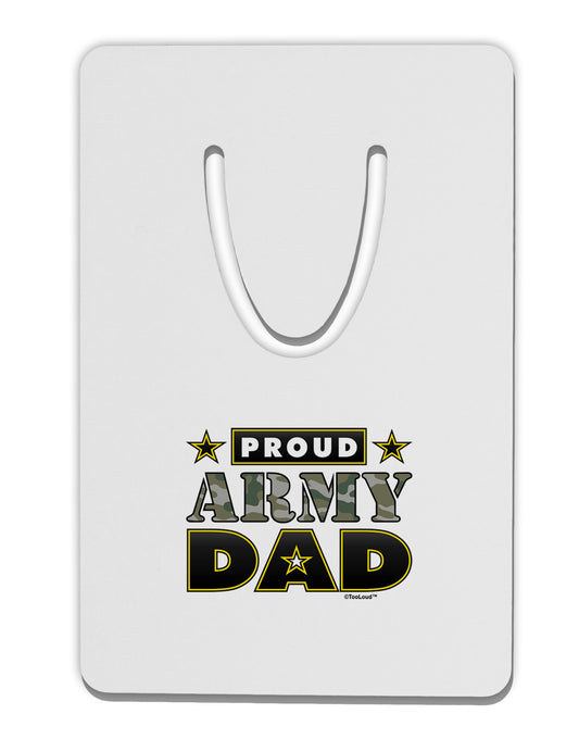 Proud Army Dad Aluminum Paper Clip Bookmark-Bookmark-TooLoud-White-Davson Sales