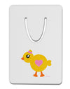 Cute Chick with Bow - Crayon Style Drawing Aluminum Paper Clip Bookmark by TooLoud-Bookmark-TooLoud-White-Davson Sales