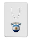 Soccer Ball Flag - Argentina Aluminum Paper Clip Bookmark-Bookmark-TooLoud-White-Davson Sales