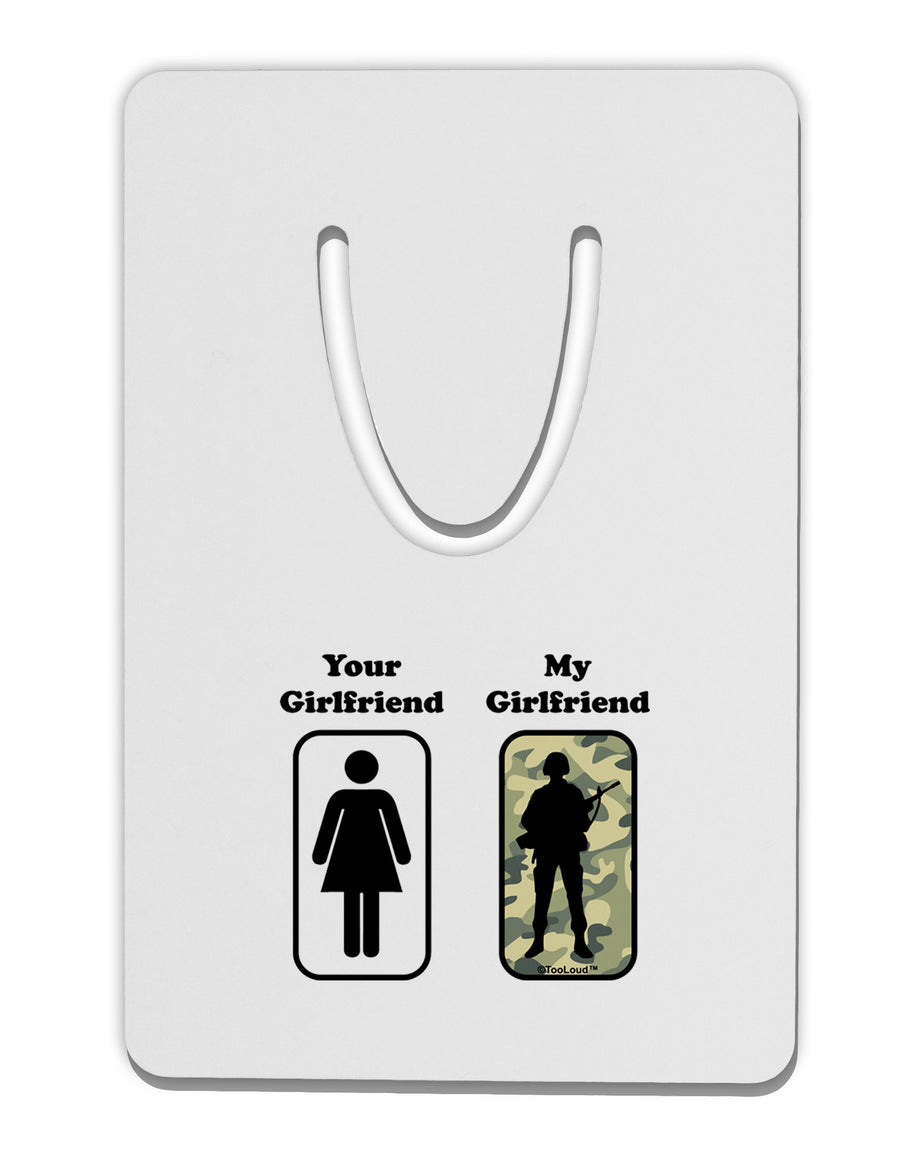 Your Girlfriend My Girlfriend Military Aluminum Paper Clip Bookmark by TooLoud-Bookmark-TooLoud-White-Davson Sales