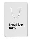 Legalize Gay Aluminum Paper Clip Bookmark-Bookmark-TooLoud-White-Davson Sales