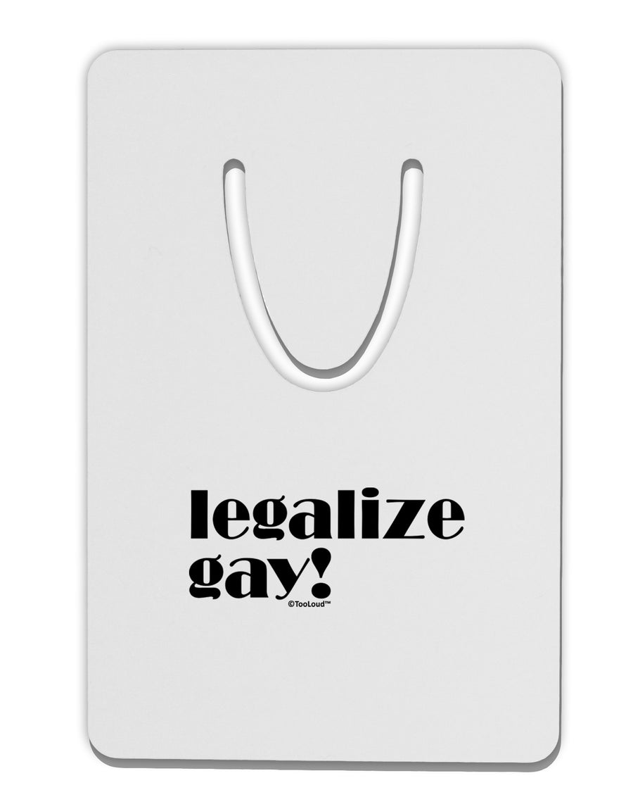 Legalize Gay Aluminum Paper Clip Bookmark-Bookmark-TooLoud-White-Davson Sales