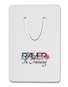 Matching Raver - In Training Aluminum Paper Clip Bookmark-Bookmark-TooLoud-White-Davson Sales