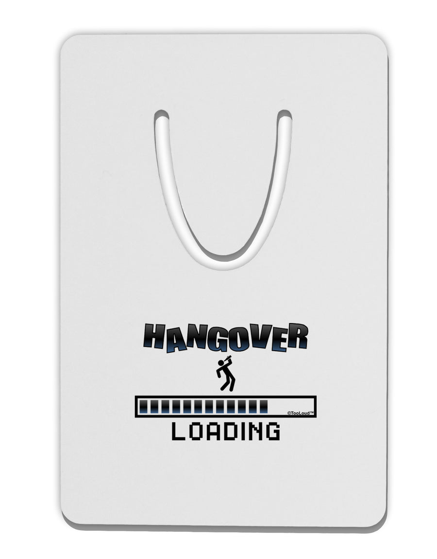 Hangover Loading Aluminum Paper Clip Bookmark-Bookmark-TooLoud-White-Davson Sales