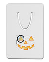 Monocle Jack-o-Lantern Color Aluminum Paper Clip Bookmark-Bookmark-TooLoud-White-Davson Sales