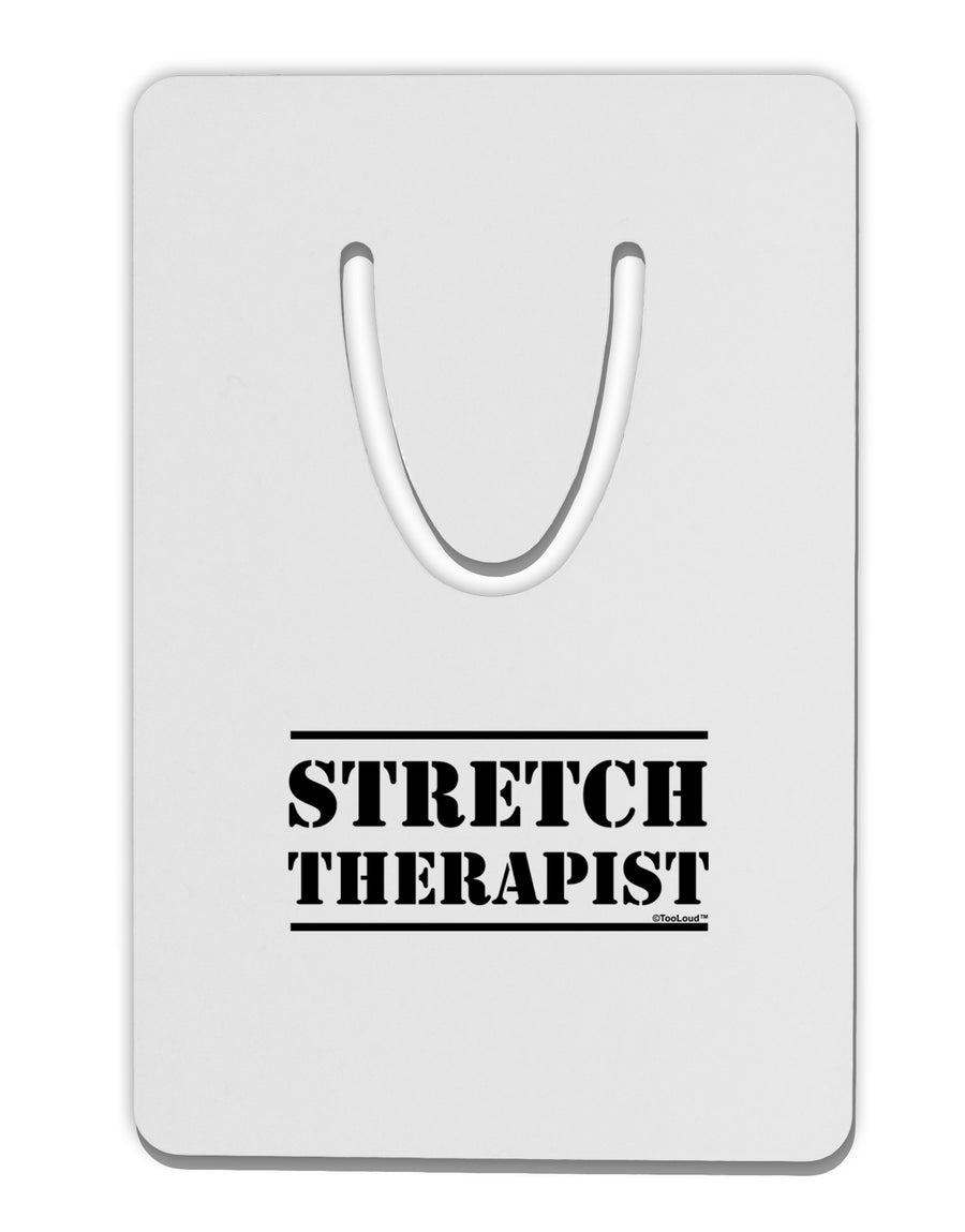 Stretch Therapist Text Aluminum Paper Clip Bookmark by TooLoud-TooLoud-White-Davson Sales