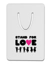 Stand For Love Pink Heart Aluminum Paper Clip Bookmark-Bookmark-TooLoud-White-Davson Sales