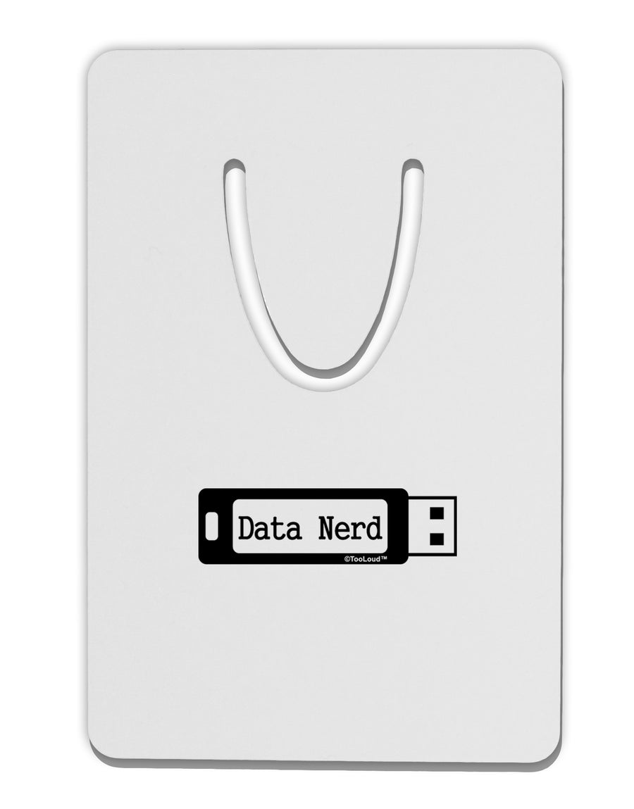 Data Nerd USB Aluminum Paper Clip Bookmark by TooLoud-Bookmark-TooLoud-White-Davson Sales