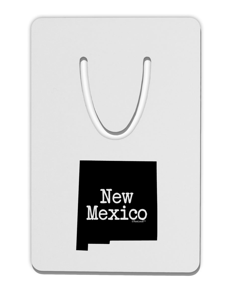 New Mexico - United States Shape Aluminum Paper Clip Bookmark by TooLoud-Bookmark-TooLoud-White-Davson Sales