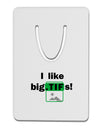 I Like Big Tifs Aluminum Paper Clip Bookmark by TooLoud-Bookmark-TooLoud-White-Davson Sales