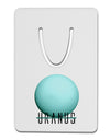 Planet Uranus Text Aluminum Paper Clip Bookmark by TooLoud-Bookmark-TooLoud-White-Davson Sales