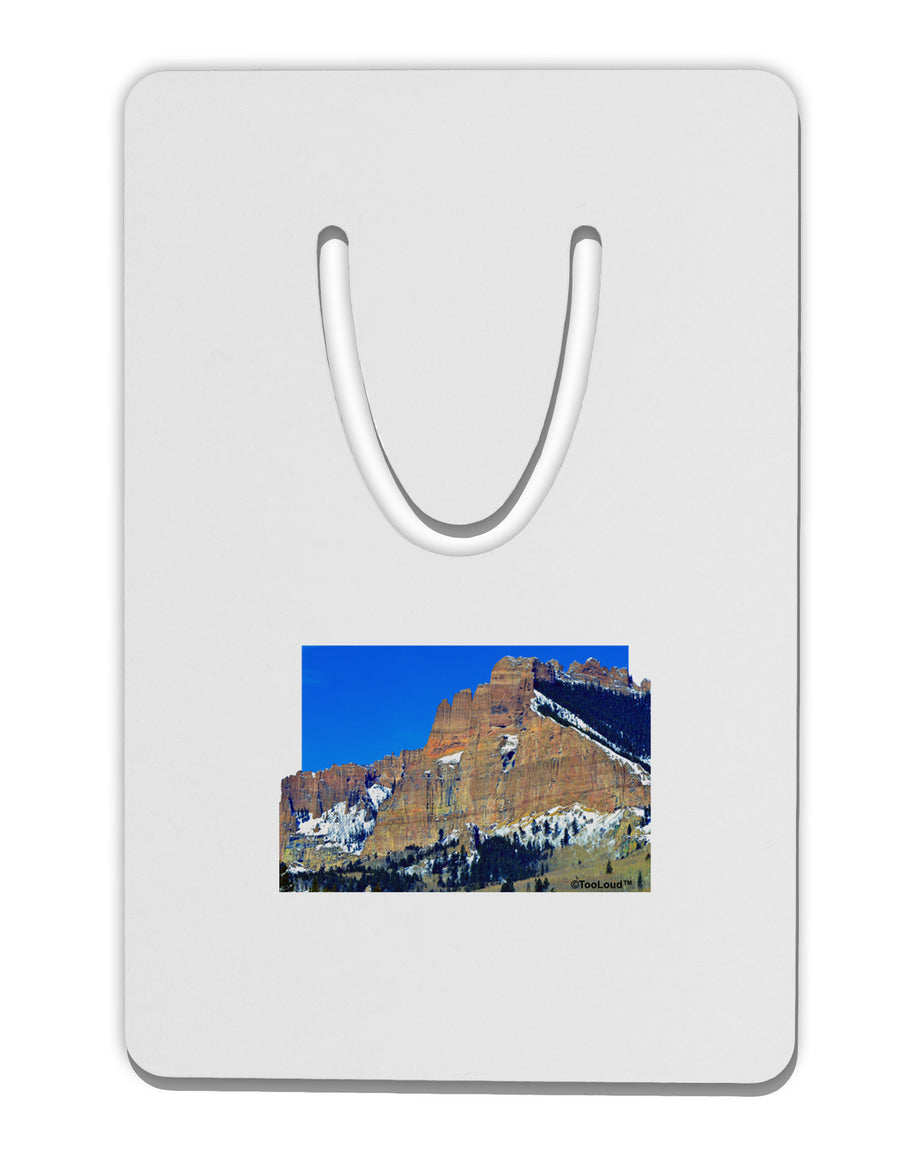 Colorado Snowy Mountains Cutout Aluminum Paper Clip Bookmark-Bookmark-TooLoud-White-Davson Sales