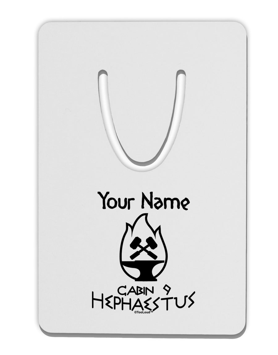 Personalized Cabin 9 Hephaestus Aluminum Paper Clip Bookmark-Bookmark-TooLoud-White-Davson Sales