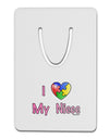 I Heart My Niece - Autism Awareness Aluminum Paper Clip Bookmark by TooLoud-Bookmark-TooLoud-White-Davson Sales