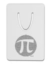 Pi Day Design - Pi Circle Cutout Aluminum Paper Clip Bookmark by TooLoud-Bookmark-TooLoud-White-Davson Sales