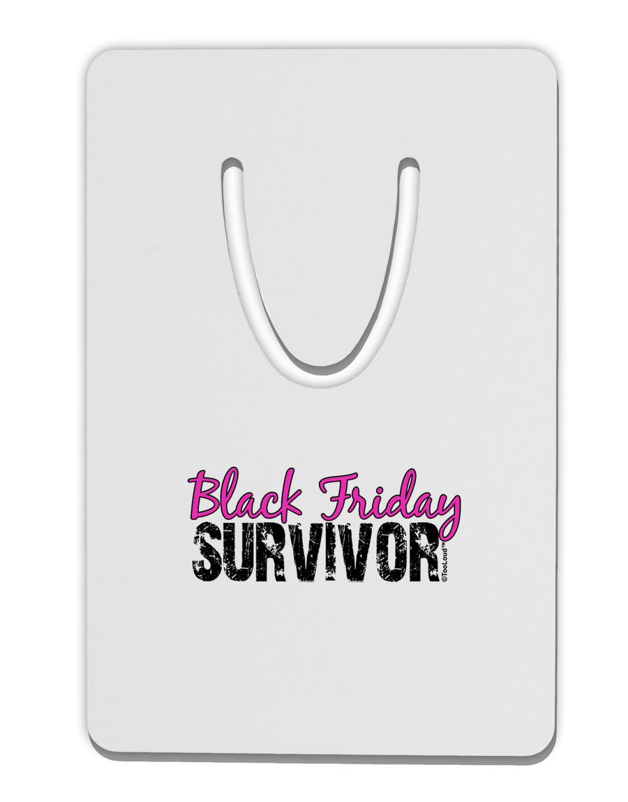Black Friday Survivor Aluminum Paper Clip Bookmark-Bookmark-TooLoud-White-Davson Sales