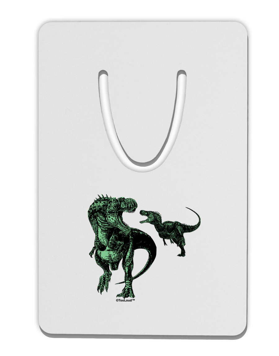 Jurassic Dinosaur Design 1 Aluminum Paper Clip Bookmark by TooLoud-Bookmark-TooLoud-White-Davson Sales