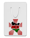 Kenya Flag Design Aluminum Paper Clip Bookmark-Bookmark-TooLoud-White-Davson Sales