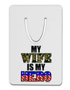 My Wife is My Hero - Armed Forces Aluminum Paper Clip Bookmark by TooLoud-Bookmark-TooLoud-White-Davson Sales