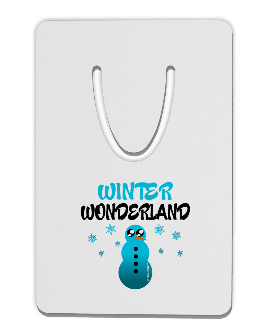 Winter Wonderland Snowman Aluminum Paper Clip Bookmark-Bookmark-TooLoud-White-Davson Sales