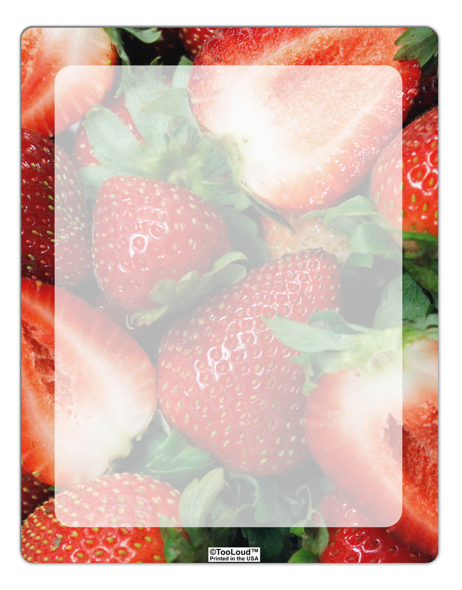 Strawberries All Over Aluminum Dry Erase Board All Over Print-Dry Erase Board-TooLoud-White-Davson Sales