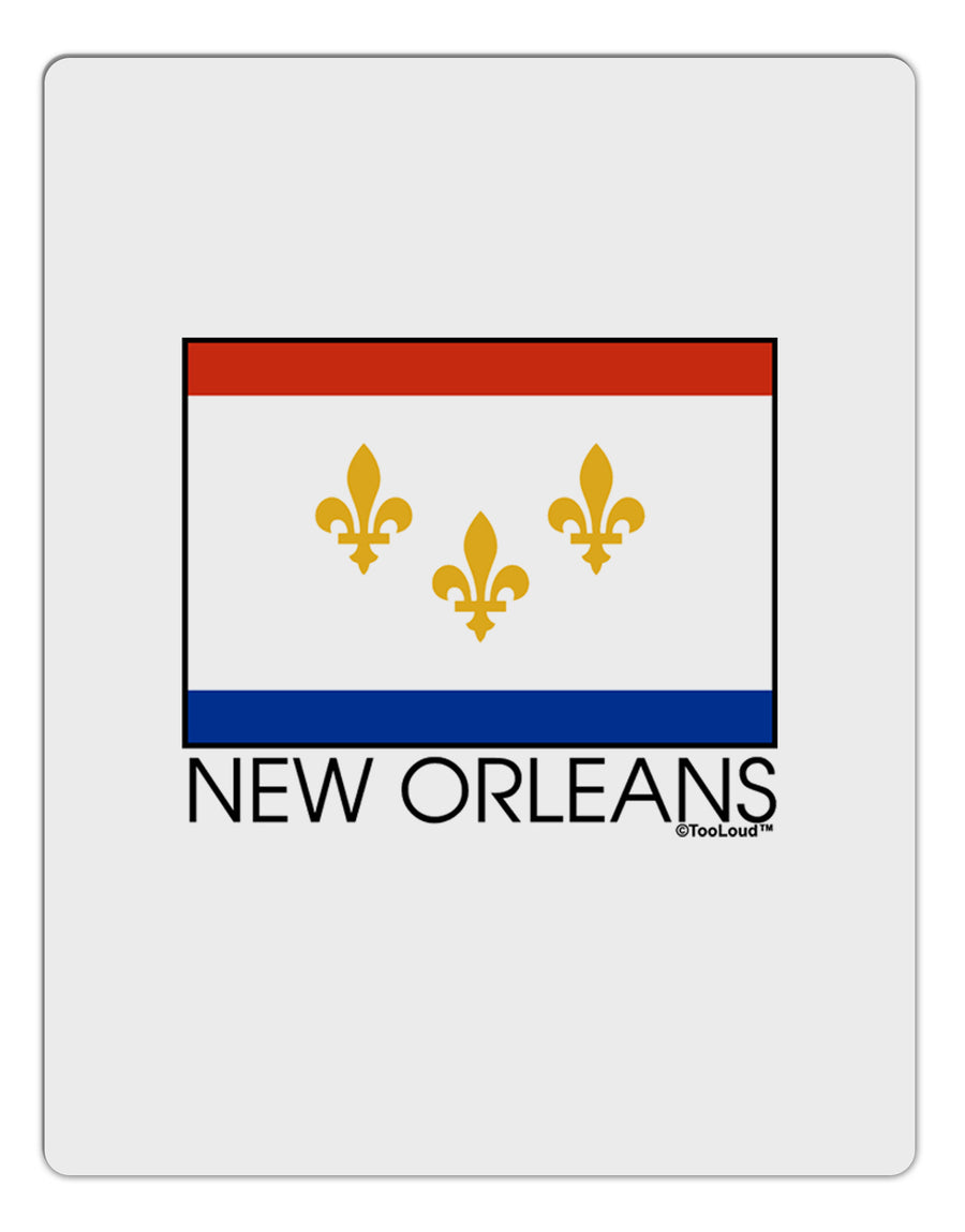 New Orleans Louisiana Flag Text Aluminum Dry Erase Board-Dry Erase Board-TooLoud-White-Davson Sales